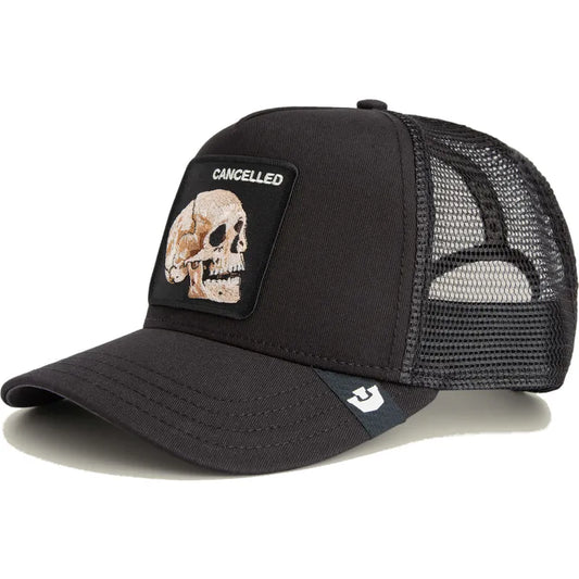 GORRA TRUCKER CALAVERA "CANCELLED SKULL" - NEGRO- GOORIN BROS THE FARM ANIMALS | 101-2392