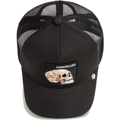 GORRA TRUCKER CALAVERA "CANCELLED SKULL" - NEGRO- GOORIN BROS THE FARM ANIMALS | 101-2392