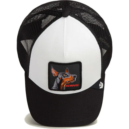 GORRA TRUCKER DOBERMAN "BEWARE" - NEGRO - GOORIN BROS THE FARM ANIMALS | 101-2999