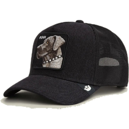 GORRA TRUCKER PERRO DOBERMAN "PUNK" - NEGRO - GOORIN BROS THE FARM ANIMALS | 101-2705