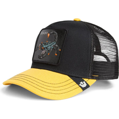 GORRA TRUCKER ESCORPIÓN "DEADLY" - NEGRO - GOORIN BROS THE FARM ANIMALS | 101-1788