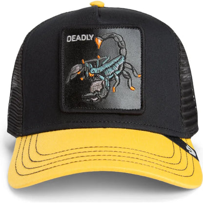 GORRA TRUCKER ESCORPIÓN "DEADLY" - NEGRO - GOORIN BROS THE FARM ANIMALS | 101-1788