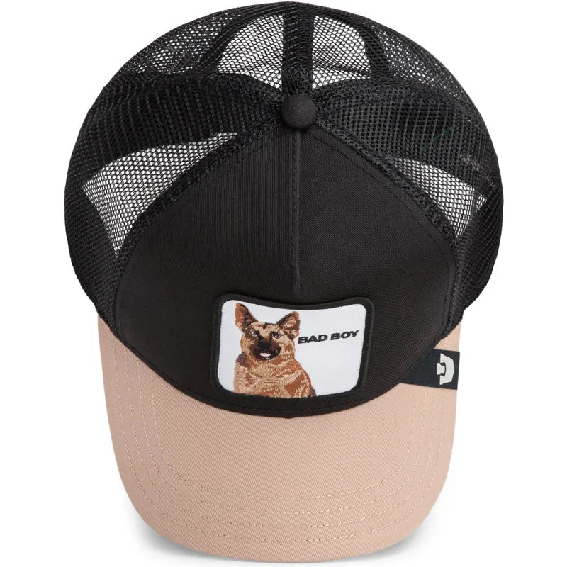 GORRA TRUCKER PASTOR ALEMÁN "BAD BOY" - BLACK - GOORIN BROS 101-0382