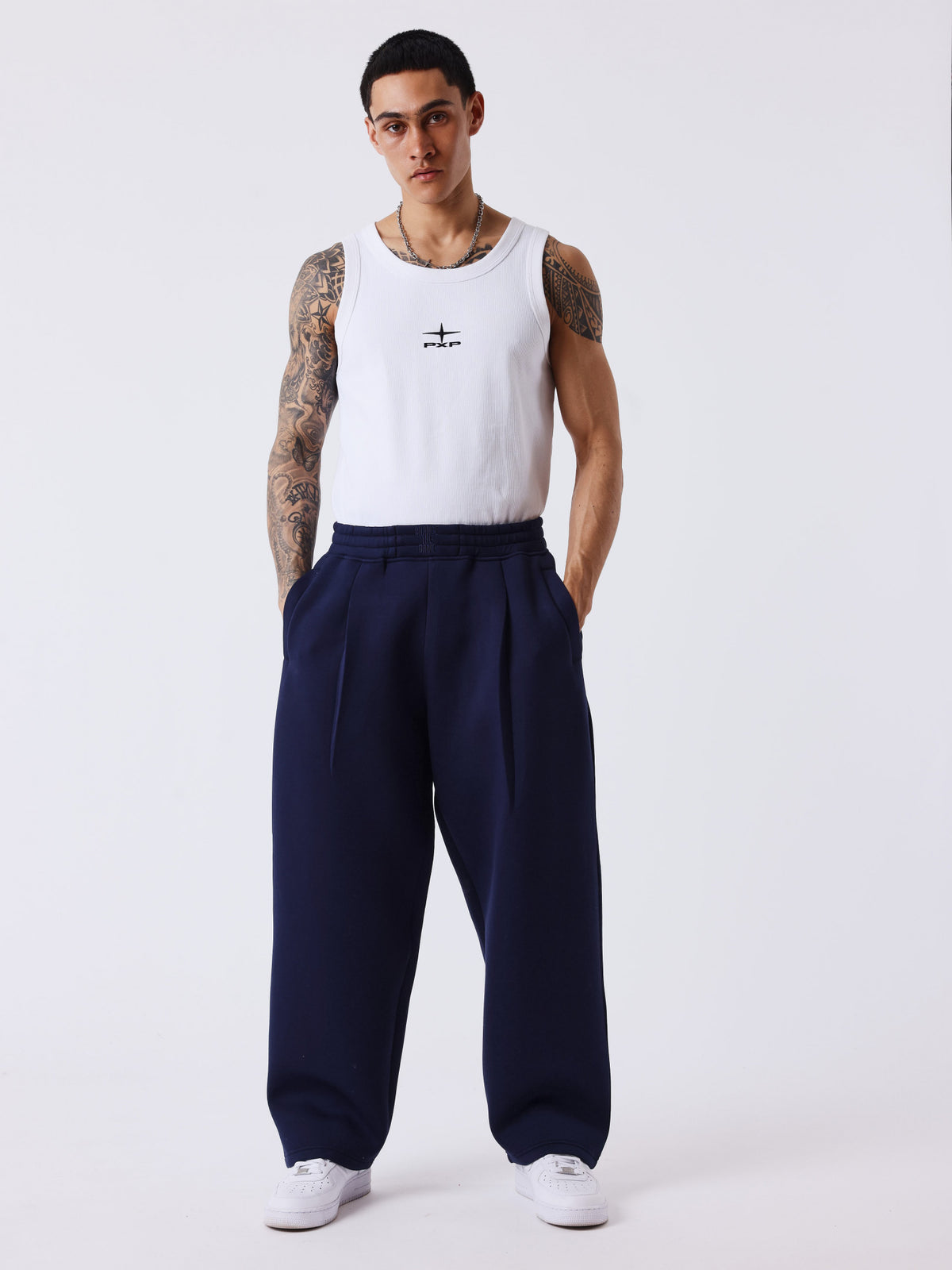 PANTALÓN CHANDAL NEOPRENO - AZUL MARINO - PROJECT X PARIS | PXP-2644107-BS