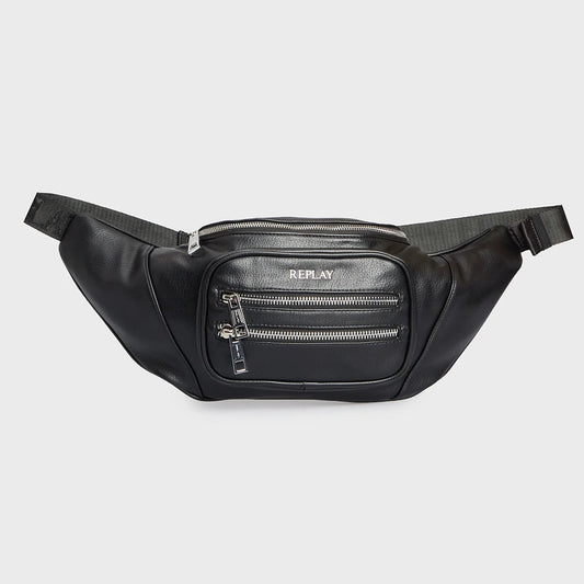 BOLSO RIÑONERA CON CREMALLERA DOBLE - NEGRO - REPLAY | FM3675.000.A0132F