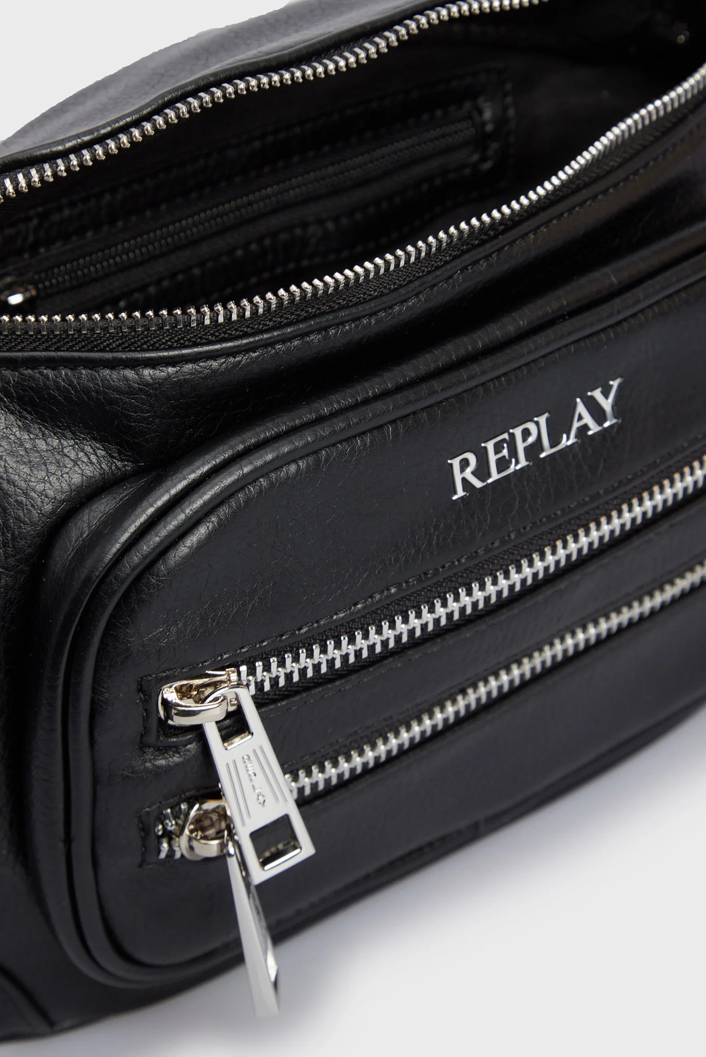 BOLSO RIÑONERA CON CREMALLERA DOBLE - NEGRO - REPLAY | FM3675.000.A0132F