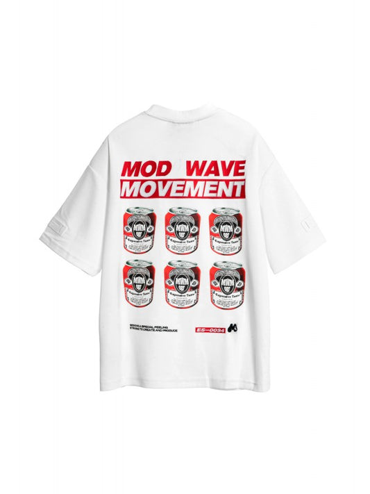 CAMISETA BEER - BLANCO - MOD WAVE MOVEMENT | MW092020131