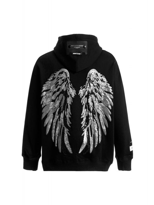 SUDADERA CAPUCHA ALAS - NEGRO - WINGS CAPSULE MOD WAVE MOVEMENT | MW093060096