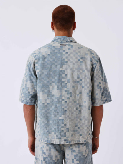 CAMISA DE MANGA CORTA VAQUERA - AZUL - PROJECT X PARIS | PXP 2693115