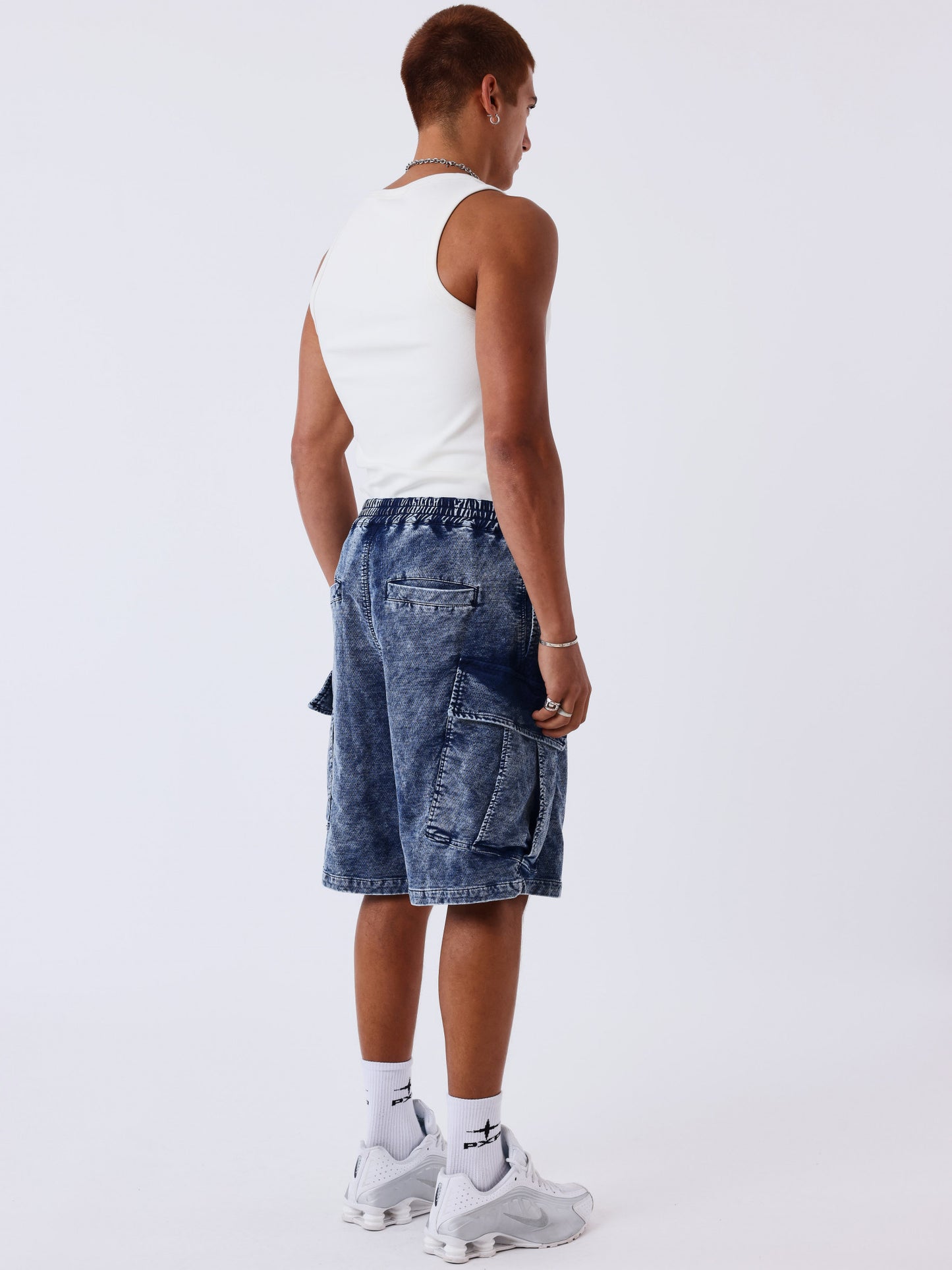 BERMUDA CARGO JEANS - AZUL - PROJECT X PARIS | 2694109-BL