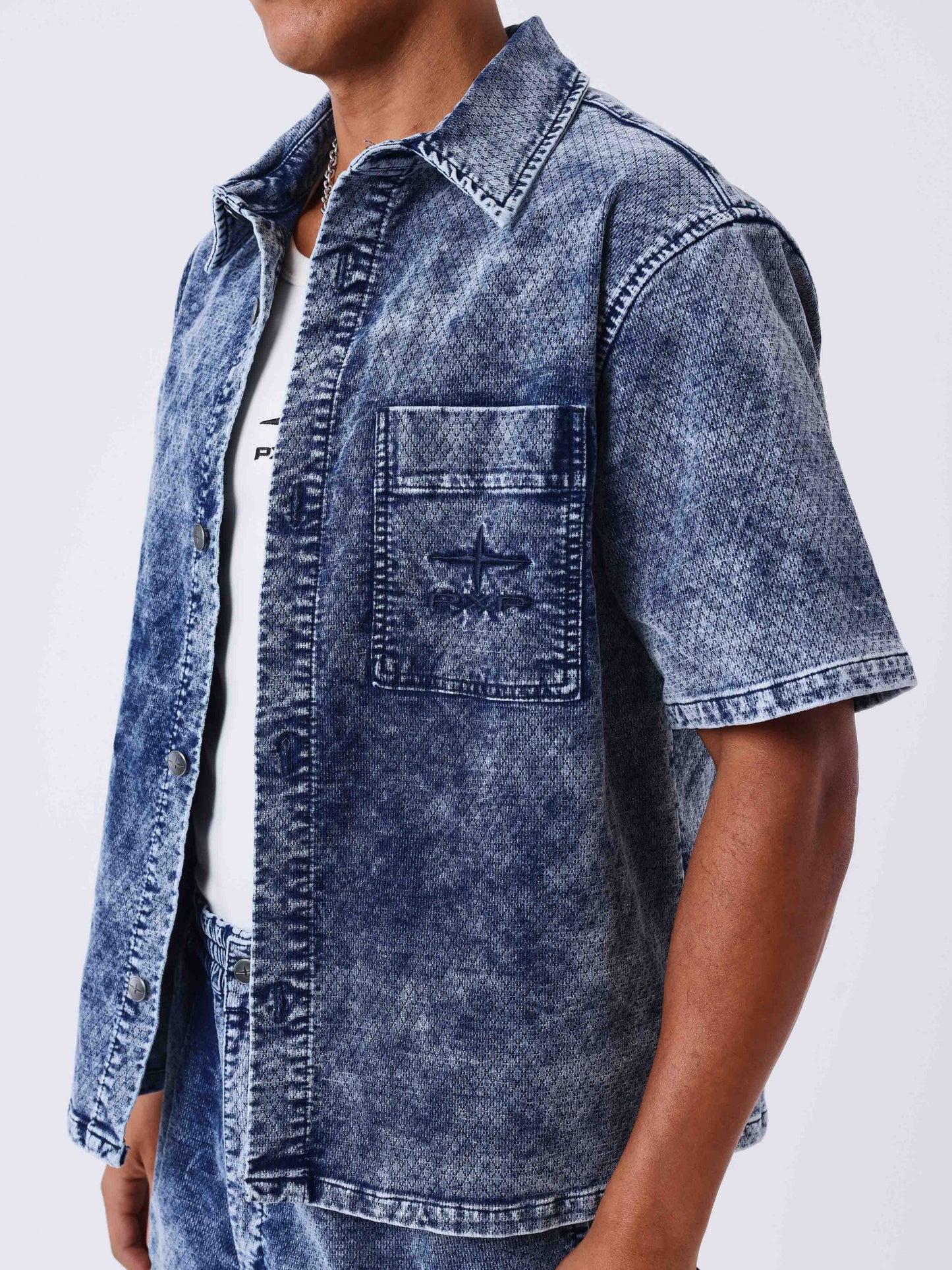 CAMISA DE MANGA JEANS - AZUL - PROJECT X PARIS | PXP 2693109