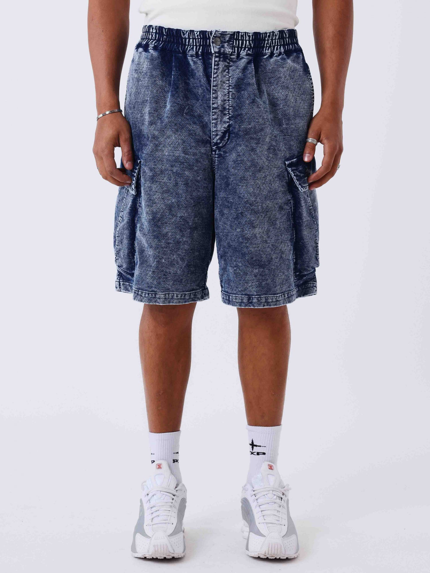 BERMUDA CARGO JEANS - AZUL - PROJECT X PARIS | 2694109-BL