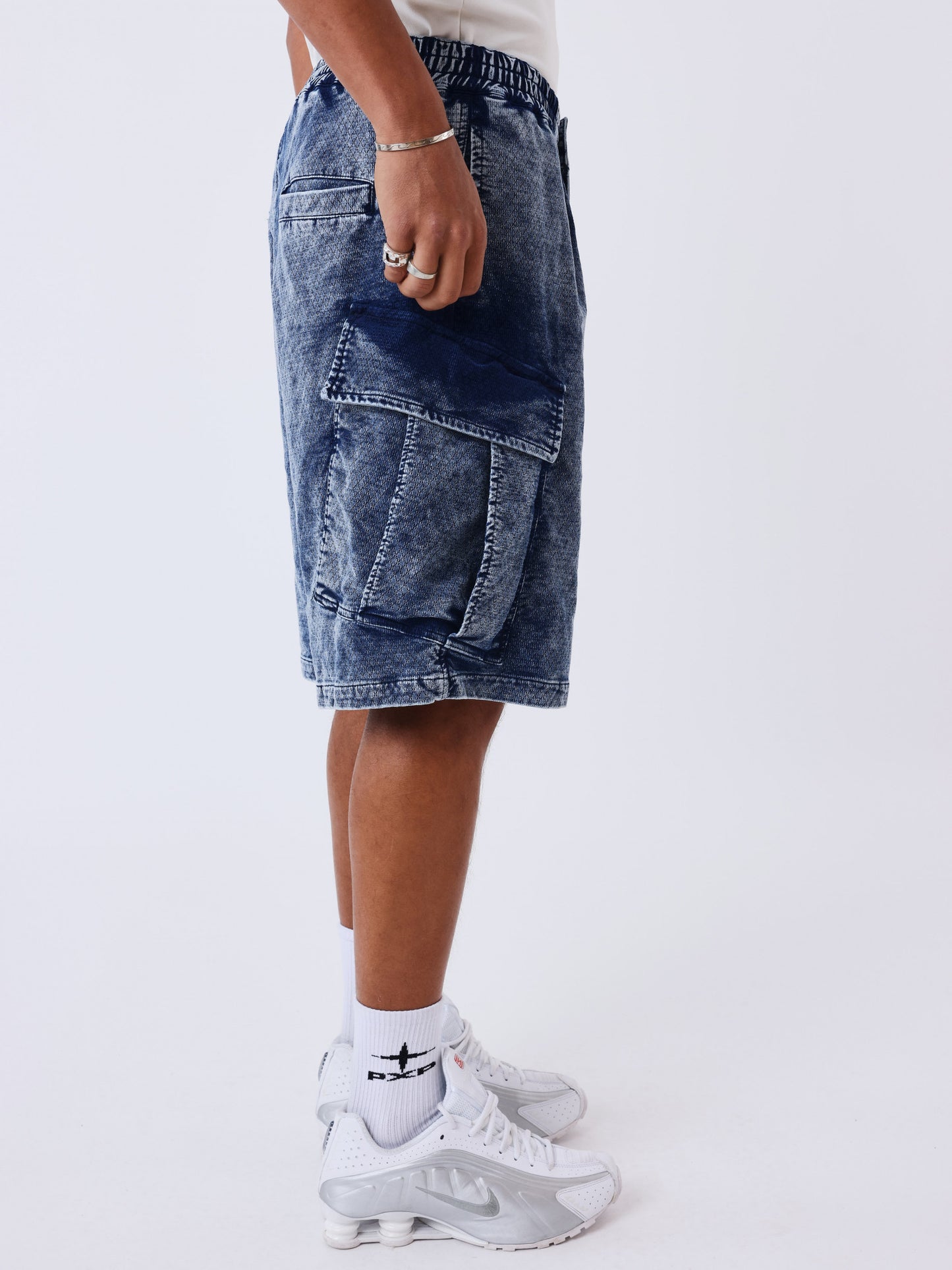 BERMUDA CARGO JEANS - AZUL - PROJECT X PARIS | 2694109-BL