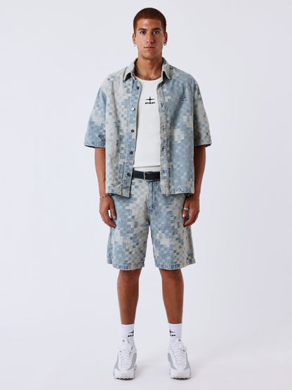 CAMISA DE MANGA CORTA VAQUERA - AZUL - PROJECT X PARIS | PXP 2693115