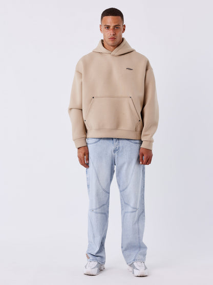 SUDADERA CON CAPUCHA NEOPRENO - BEIGE - PROJECT X PARIS | PXP 2522184_TP