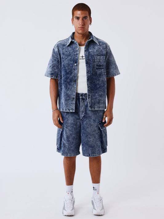 CAMISA DE MANGA JEANS - AZUL - PROJECT X PARIS | PXP 2693109