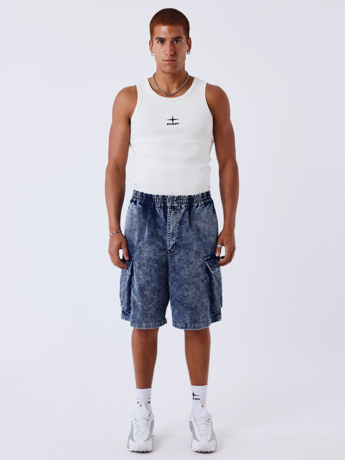 BERMUDA CARGO JEANS - AZUL - PROJECT X PARIS | 2694109-BL