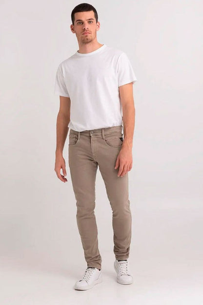 PANTALÓN VAQUERO AJUSTADO SLIM FIT ANBASS HYPERFLEX - BEIGE - REPLAY | M914Y.000.8366197