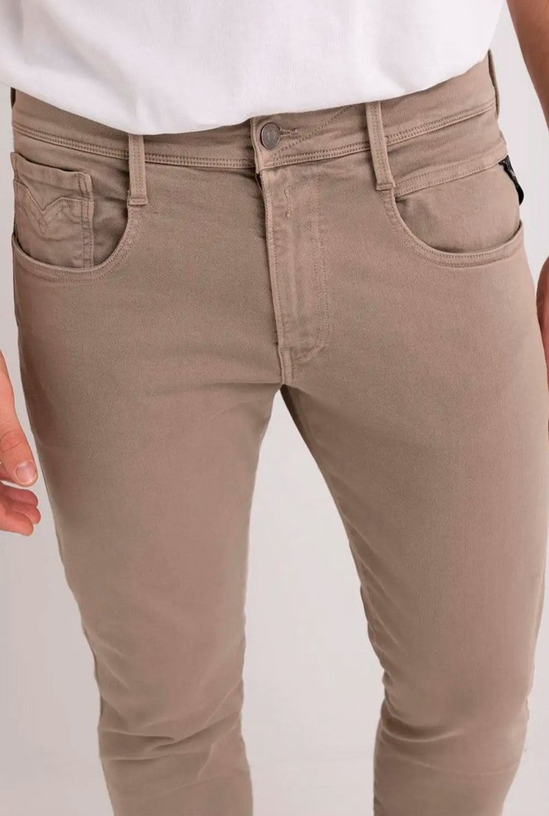 PANTALÓN VAQUERO AJUSTADO SLIM FIT ANBASS HYPERFLEX - BEIGE - REPLAY | M914Y.000.8366197