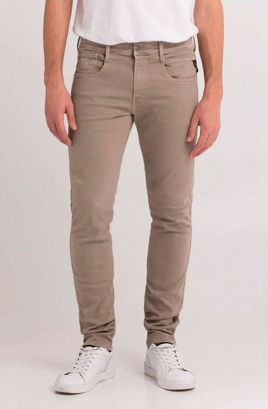 PANTALÓN VAQUERO AJUSTADO SLIM FIT ANBASS HYPERFLEX - BEIGE - REPLAY | M914Y.000.8366197