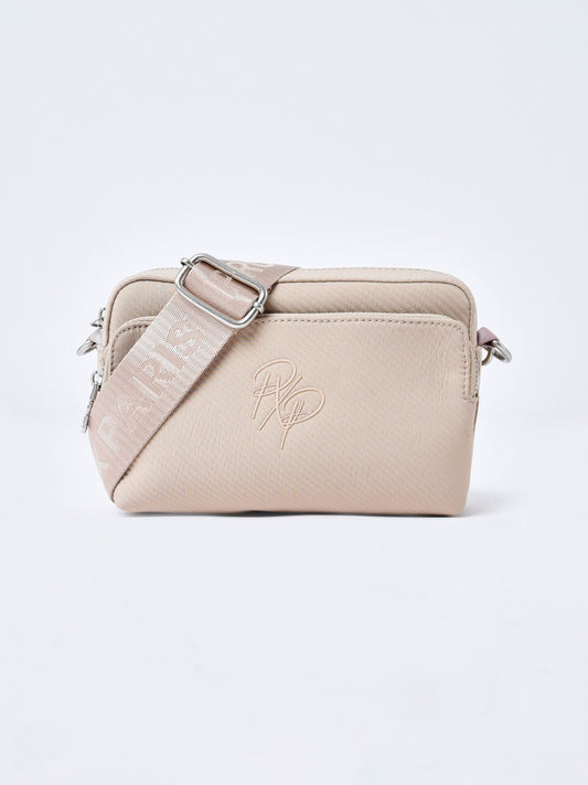 BANDOLERA BOLSO DE MANO MULTIBOLSILLO TEXTURIZADO - BEIGE - PROJECT X PARIS | B2472_BG_TU