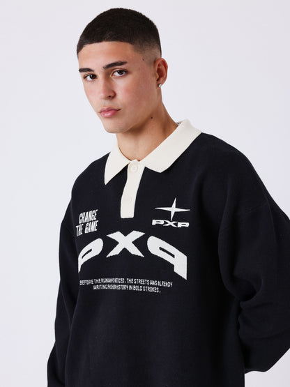 POLO DE PUNTO MATCHDAY - NEGRO - PROJECT X PARIS | PXP 2661014
