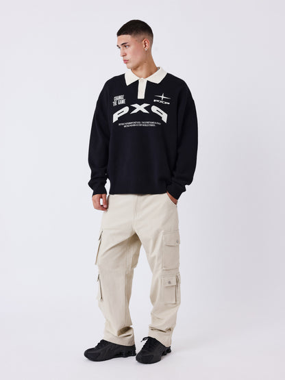 POLO DE PUNTO MATCHDAY - NEGRO - PROJECT X PARIS | PXP 2661014