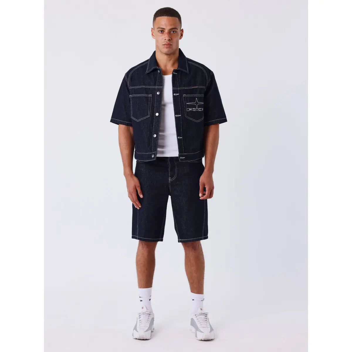 CAMISA MANGA CORTA KNOCKOUT - AZUL OSCURO - PROJECT X PARIS | PXP U2693101-BS