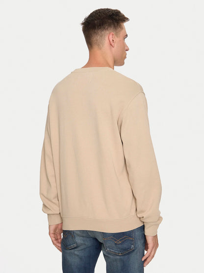 SUDADERA DE CUELLO REDONDO REGULAR FIT - BEIGE - REPLAY | M6975.000.21842