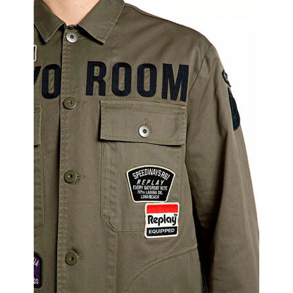 SOBRECAMISA PARCHES - VERDE - REPLAY | M000U.000.00QWYW