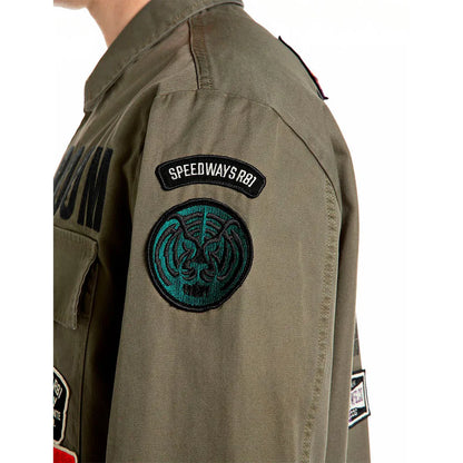 SOBRECAMISA PARCHES - VERDE - REPLAY | M000U.000.00QWYW