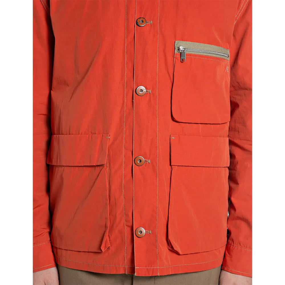 CHAQUETA REGULAR FIT CON BOLSILLOS FINA - NARANJA - REPLAY | M8521 .000.85518