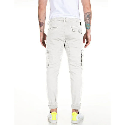 PANTALÓN VAQUEROS CARGO SLIM FIT JAAN HYPERFLEX - BLANCO - REPLAY | M9649.000.8366197