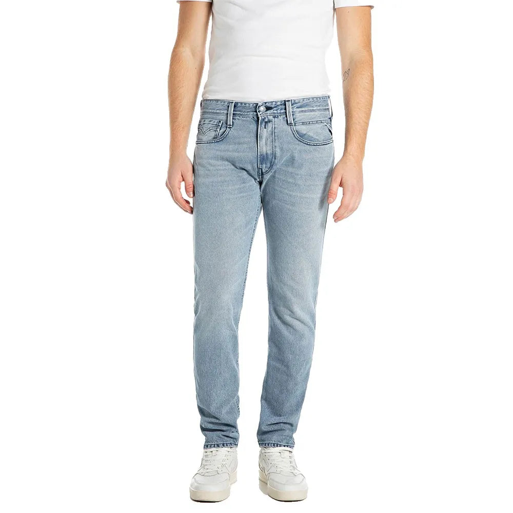 PANTALÓN VAQUERO AJUSTADO SLIM FIT ANBASS - AZUL CLARO - REPLAY | M914H.000.918 988