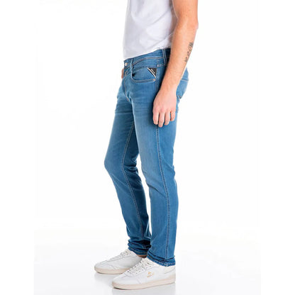 PANTALÓN VAQUERO AJUSTADO SLIM FIT ANBASS - AZUL - REPLAY | M914Y.000.41A 876
