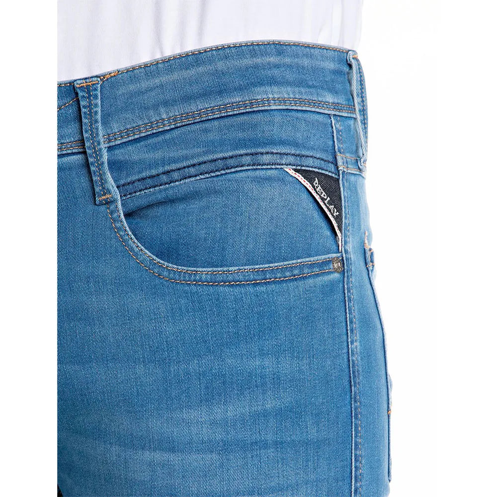 PANTALÓN VAQUERO AJUSTADO SLIM FIT ANBASS - AZUL - REPLAY | M914Y.000.41A 876