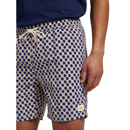 BAÑADOR CON ESTAMPADO INTEGRAL LUNARES - AZUL MARINO - SCOTCH & SODA | 175370-6989