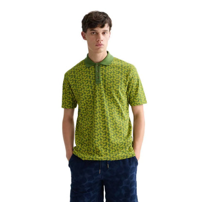 POLO CON ESTAMPADO STRUCTURED - AMARILLO/VERDE - SCOTCH & SODA | 183135