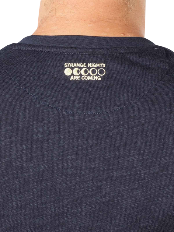 CAMISETA DE MANGA LARGA CON CUELLO PANADERO "HENLEY" - AZUL MARINO - SCOTCH & SODA | 172999