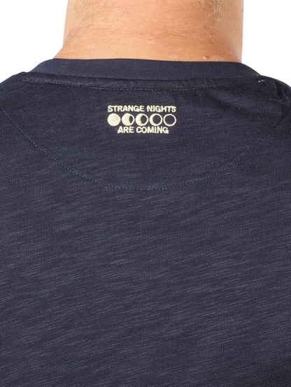 CAMISETA DE MANGA LARGA CON CUELLO PANADERO "HENLEY" - AZUL MARINO - SCOTCH & SODA | 172999