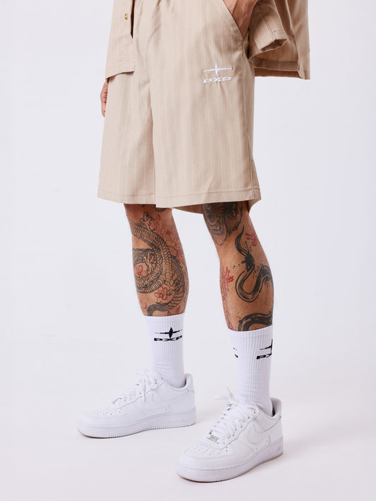 BERMUDA A RAYAS - BEIGE - PROJECT X PARIS | 2644002_BG