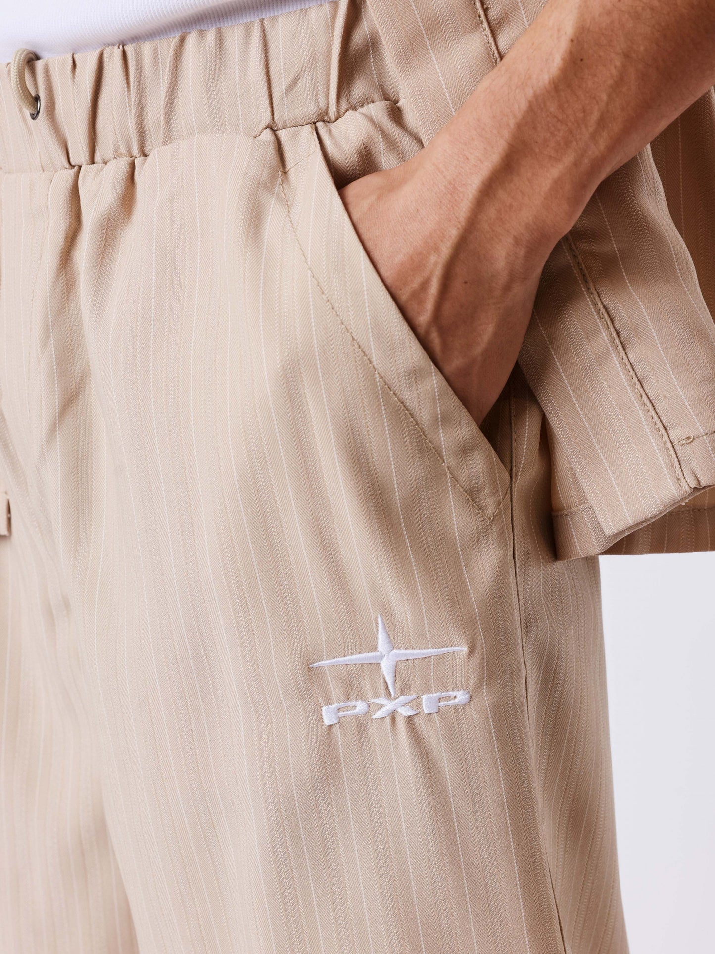 BERMUDA A RAYAS - BEIGE - PROJECT X PARIS | 2644002_BG