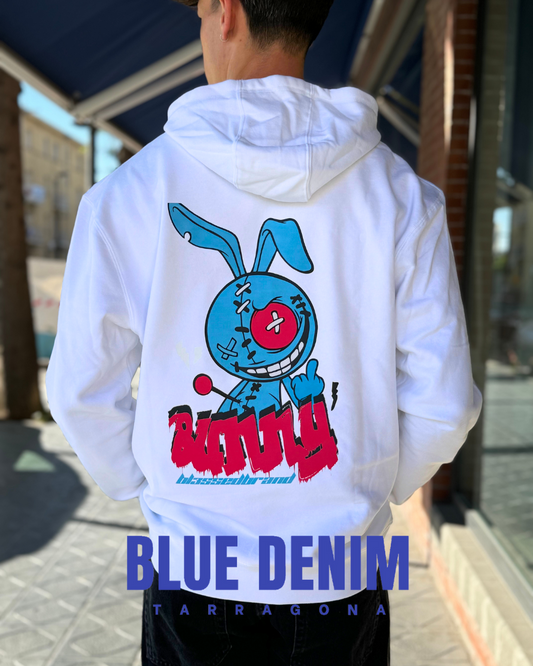 SUDADERA CON CAPUCHA "BUNNY" - BLANCO - BLESSED BRAND | BL3SSED