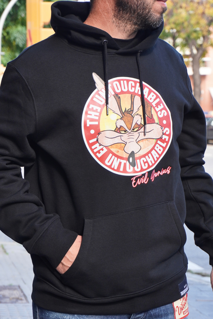 SUDADERA CON CAPUCHA "COYOTE" - NEGRO - THE UNTOUCHABLES | THE-2417