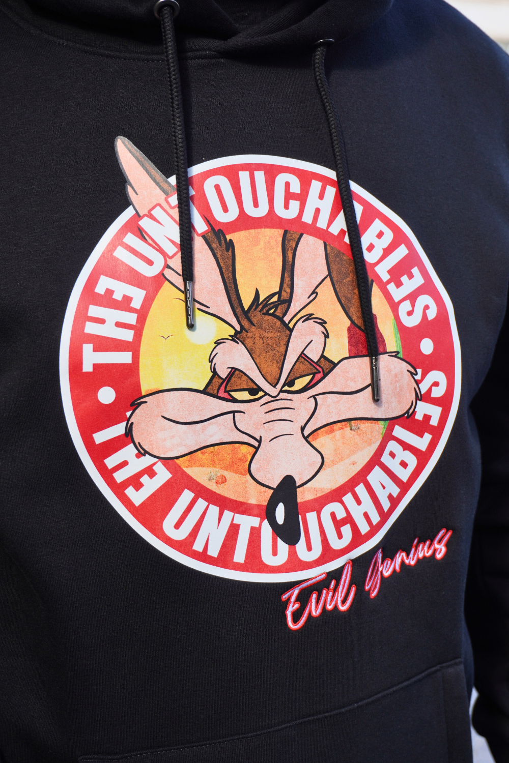 SUDADERA CON CAPUCHA "COYOTE" - NEGRO - THE UNTOUCHABLES | THE-2417