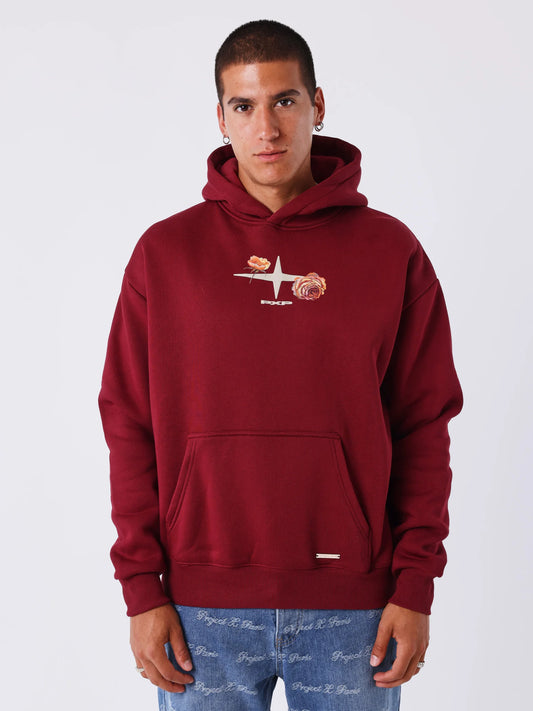 SUDADERA CAPUCHA "GOTHIC ROSES" - BURDEOS - PROJECT X PARIS | PXP 2522175