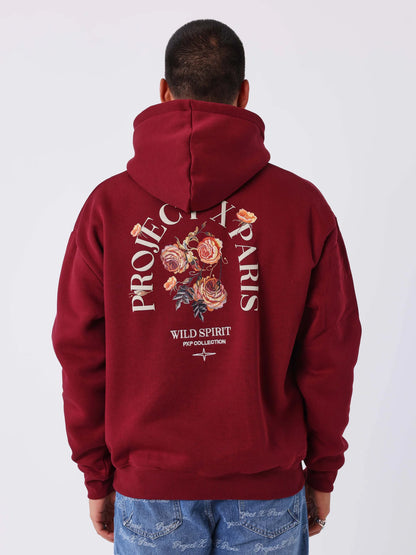 SUDADERA CAPUCHA "GOTHIC ROSES" - BURDEOS - PROJECT X PARIS | PXP 2522175