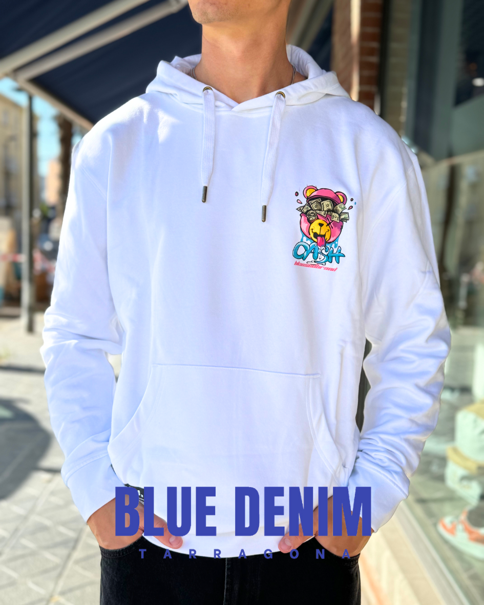 SUDADERA CON CAPUCHA FILL ME BLANCO BLESSED BRAND