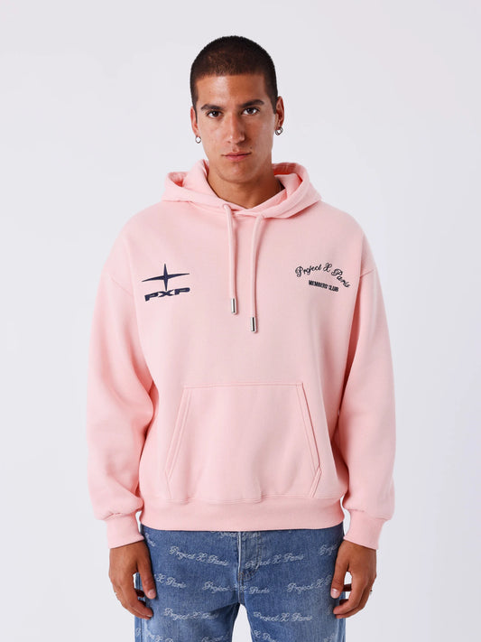 SUDADERA CON CAPUCHA "MEMBER´S CLUB" - ROSA - PROJECT X PARIS | 2522302_PK