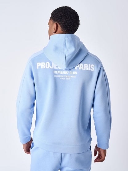 SUDADERA CON CAPUCHA "CLUB DE SOCIOS" - AZUL - PROJECT X PARIS | 2422052-CBOW